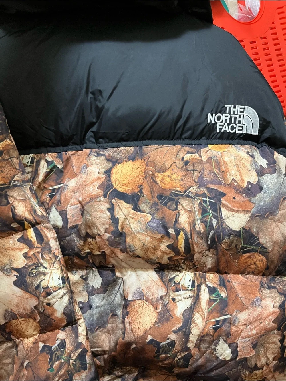 The North Face x Supreme Fall Leaf Print Jacket in Brown and Black